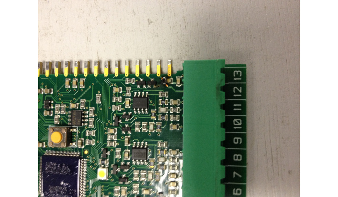 Damaged PCB caused by Supply connected to Control Terminals