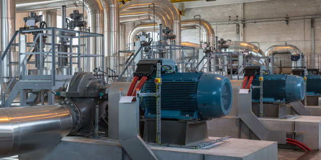 The water industry uses variable frequency drives to save energy and improve control