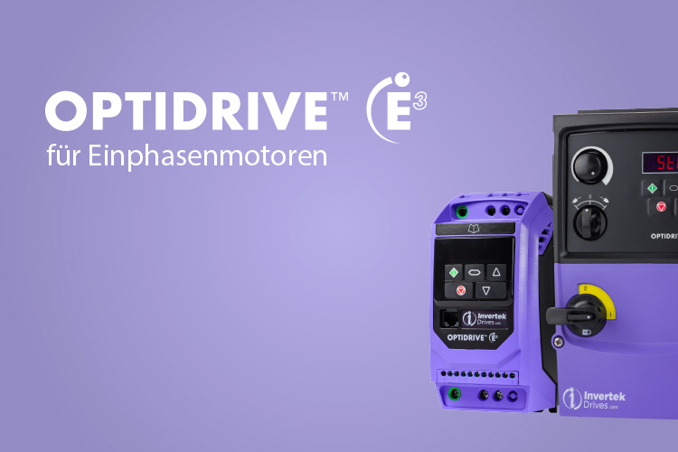 Optidrive E3 für Einphasenmotoren