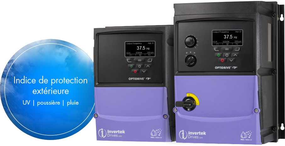 Optidrive P2 IP66 Tailles