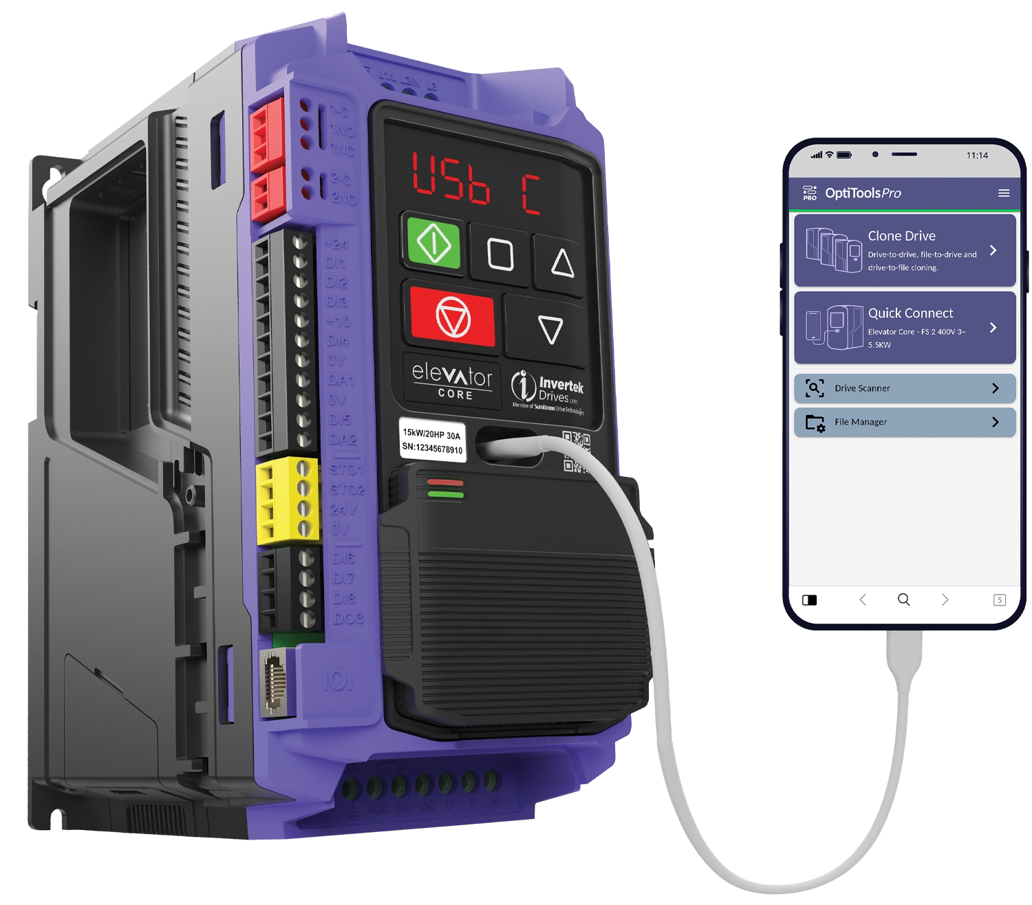 Elevator Core with USB cable