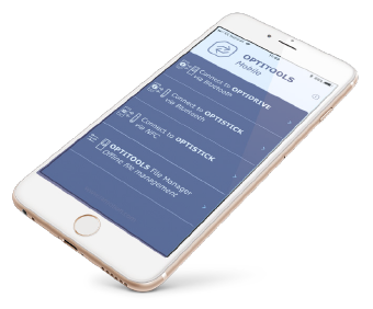 Optitools Mobile on Smart Phone