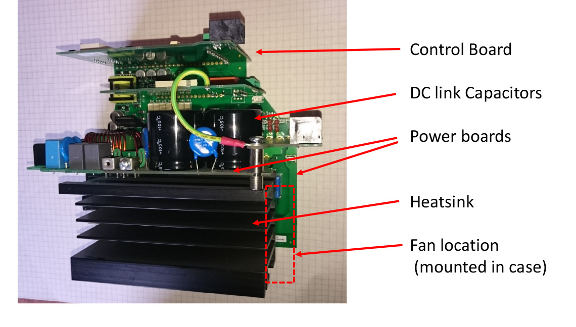 Variable Frequency Drive with covers removed