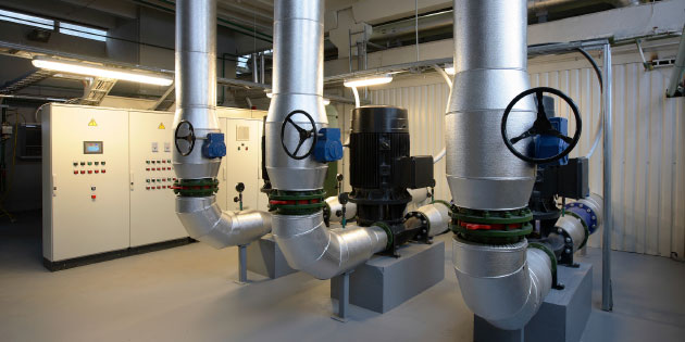 Heating, ventilating and air conditioning systems are easily automated using variable frequency drives